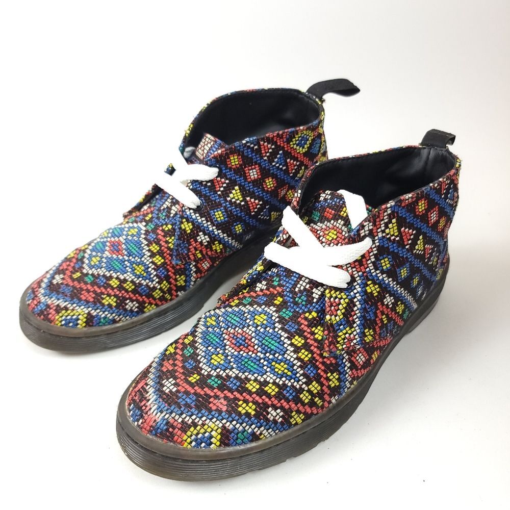 Dr. Martens Daytona Aztec Print Desert Chukka Boots Women’s Size 6 Multicolor